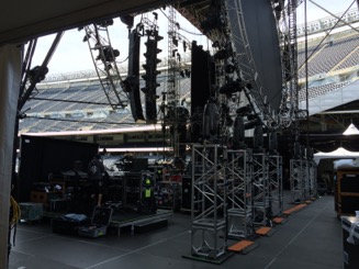 ON Stage at the Grateful Dead - Soldier Field - Chicago IL